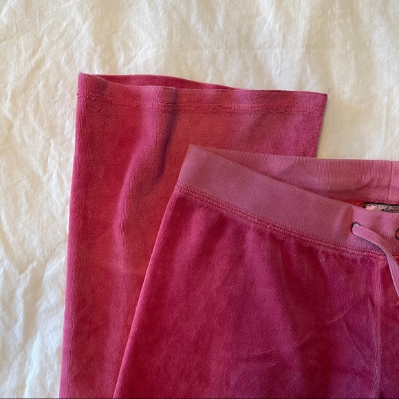 Burgundy Velour Juicy Couture Pants - Picture 6 of 6